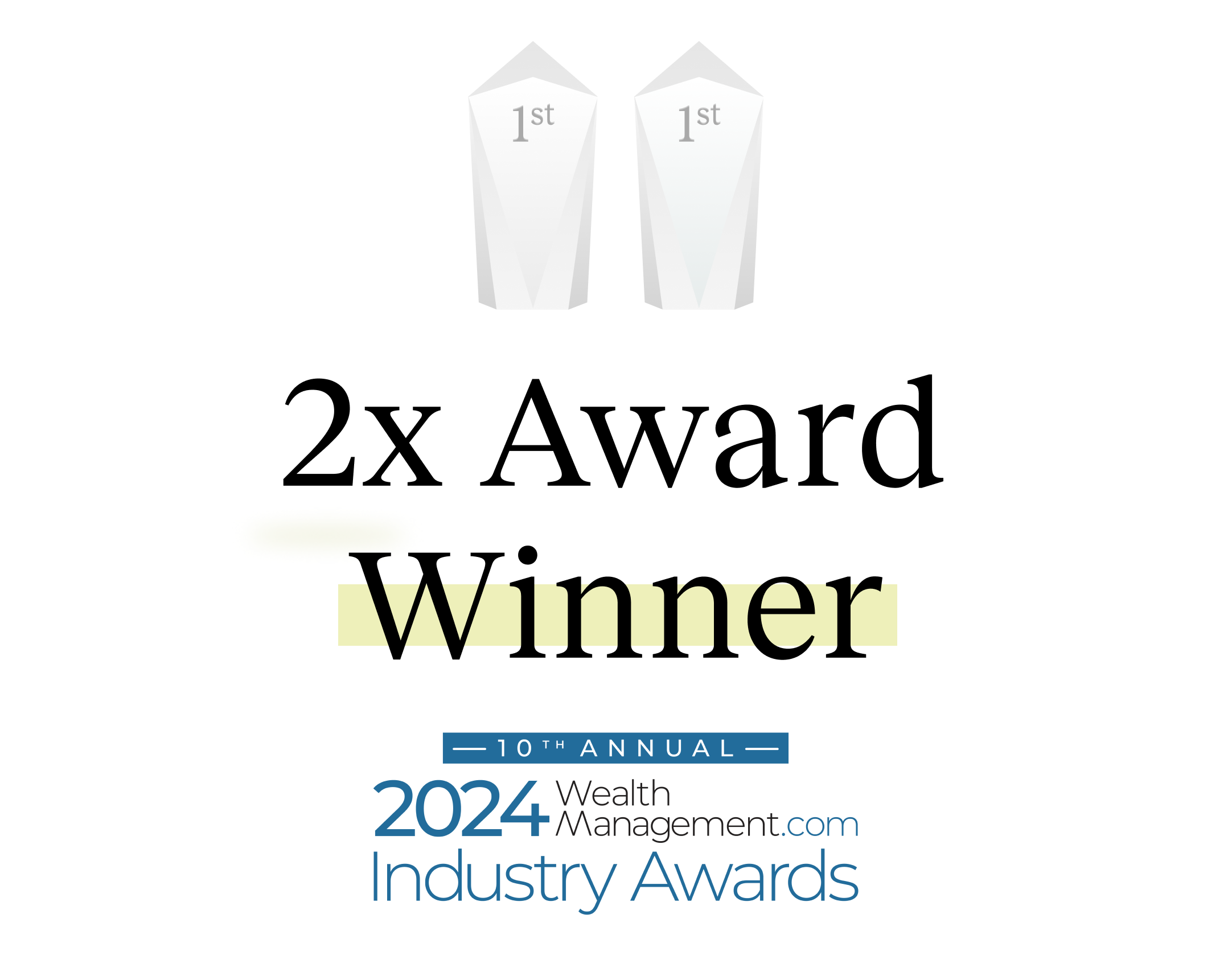 2x Award Winner WealthManagement.co Industry Awards
