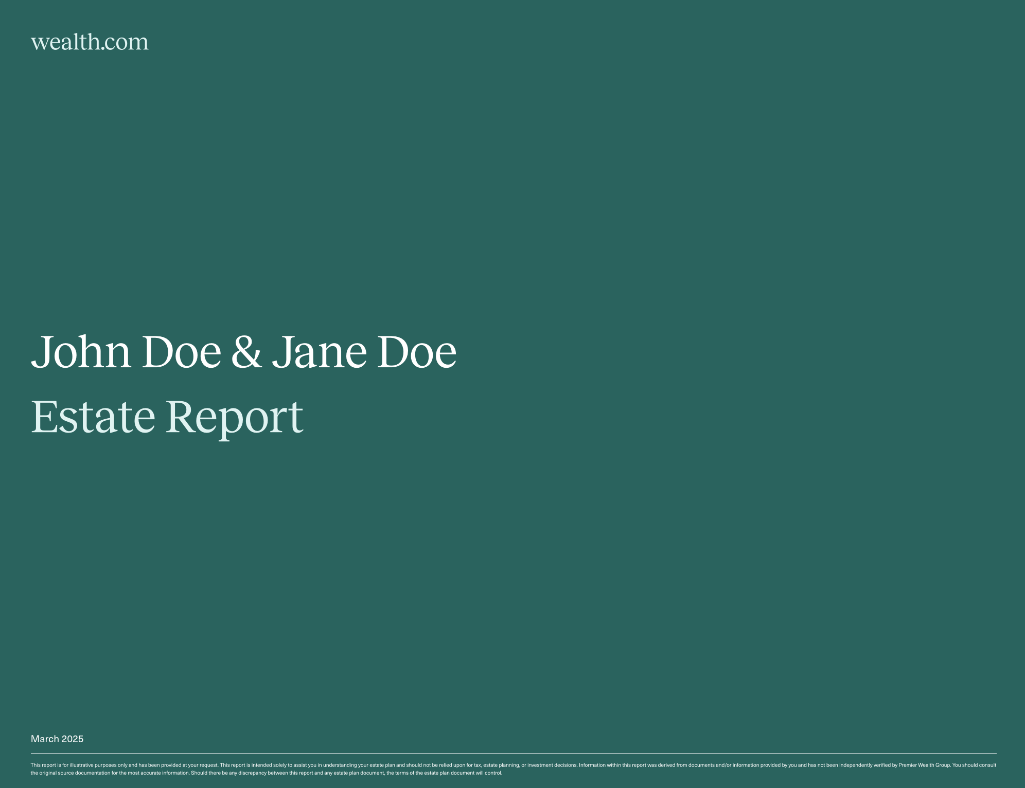 Estate Report Preview