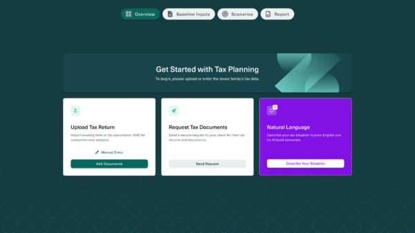 Tax Planning Overview Getting Started Options